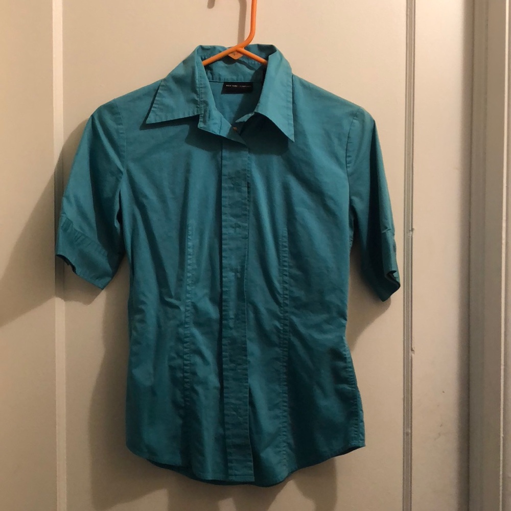 New York & co.Emerald button down fitted shirt